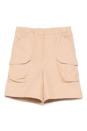 shorts in cotone beige ERMANNO SCERVINO KIDS | SFBE019CCE0370021